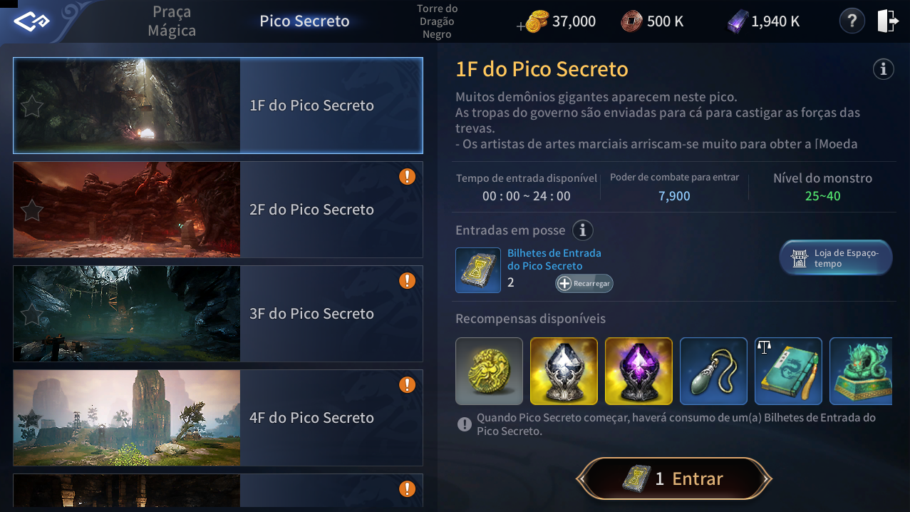 Inventário de Personagem