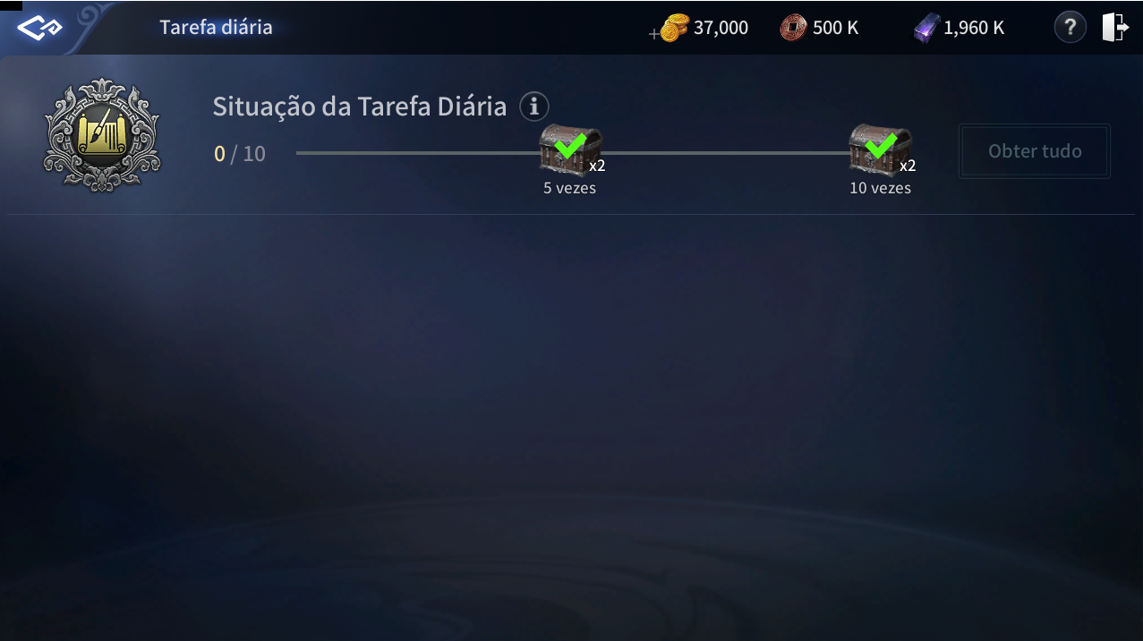 Inventário de Personagem