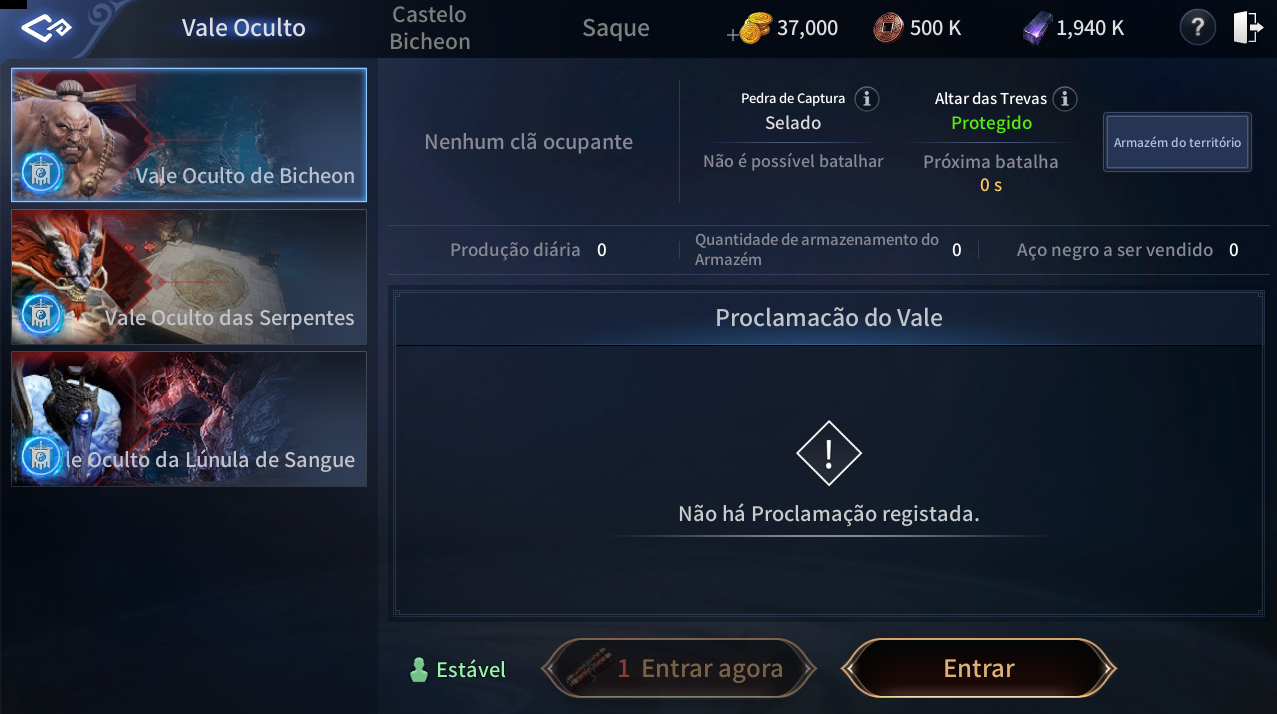 Inventário de Personagem